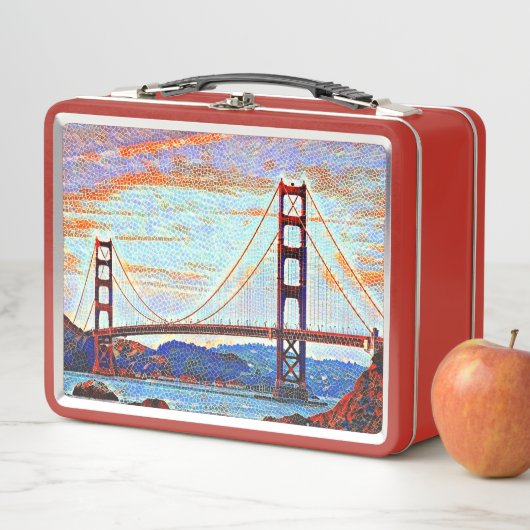 Lunch Box Peinture de golden gate bridge (En situation)
