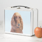 Lunch Box Peinture de Setter irlandais - Joli art original d (En situation)