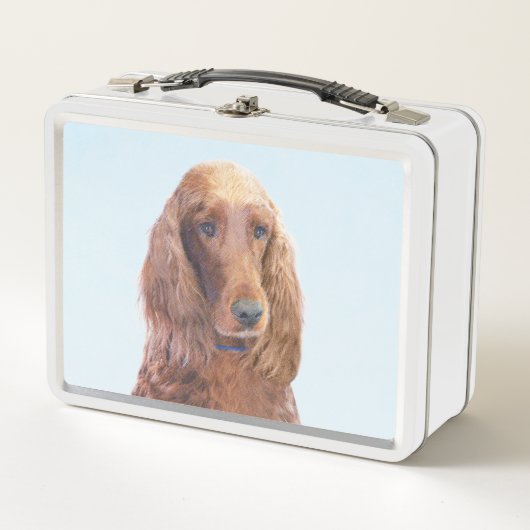 Lunch Box Peinture de Setter irlandais - Joli art original d (Devant)