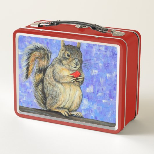 Lunch Box Peinture d'écureuil (Dos)