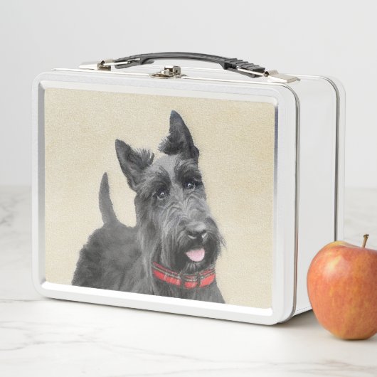 Lunch Box Peinture écossaise Terrier - Cute Original Chien A (En situation)