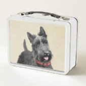 Lunch Box Peinture écossaise Terrier - Cute Original Chien A (Dos)