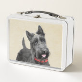 Lunch Box Peinture écossaise Terrier - Cute Original Chien A (Devant)