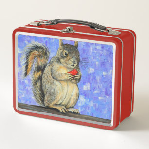 Lunch Box Peinture effrontée d'écureuil