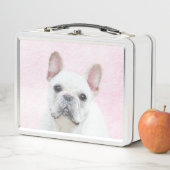 Lunch Box Peinture française de Bulldog (Crème/Blanc) (En situation)