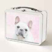 Lunch Box Peinture française de Bulldog (Crème/Blanc) (Devant)
