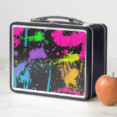 Lunch Box Peinture humide à éclaboussure de couleur (En situation)