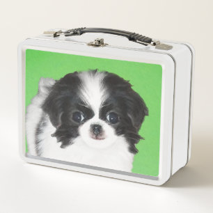 Lunch Box Peinture japonaise de chiot - Art original de chie