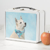 Lunch Box Peinture norvégienne Buhund - jolie art original c (En situation)