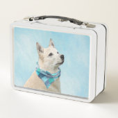 Lunch Box Peinture norvégienne Buhund - jolie art original c (Dos)