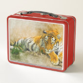 Lunch Box Peinture sur tigre (Dos)