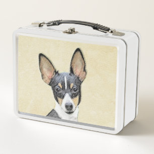 Lunch Box Peinture Toy Fox Terrier - Art Original Mignon de