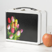 Lunch Box Peinture Tulip - Art Fleur original (En situation)