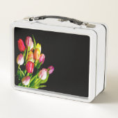 Lunch Box Peinture Tulip - Art Fleur original (Dos)