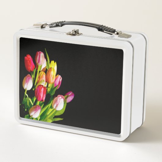 Lunch Box Peinture Tulip - Art Fleur original (Devant)