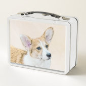 Lunch Box Pembroke Welsh Corgi Peinture - Art Chien original (Dos)