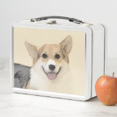 Lunch Box Pembroke Welsh Corgi Peinture - Chien d'art origin (En situation)