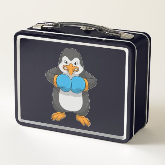 Lunch Box Penguin at Boxing with Boxing Gloves (Dos)