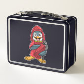 Lunch Box Penguin comme pompier avec Extinguisher (Dos)