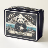 Lunch Box Perche isolée de Panda : Repose de Bambou (Dos)