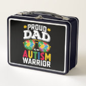 Lunch Box Père Fière D'Une Famille De Guerriers Autistes (Devant)