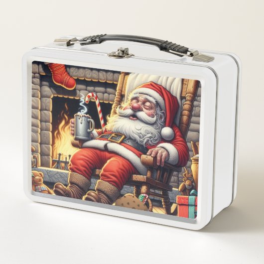 Lunch Box Père Noël dormant Noël (Devant)