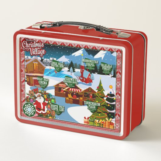 Lunch Box Père Noël est pris avec un biscuit ! (Dos)