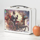 Lunch Box Père Noël/Reindeer steampunk Noël/hiver (En situation)