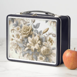 Lunch Box Perfection florale Jaune antique