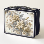 Lunch Box Perfection florale Jaune antique (Devant)