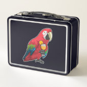 Lunch Box Perroquet au verre de jus d'orange (Dos)