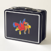 Lunch Box Perroquet au vol en tant que pilote (Dos)