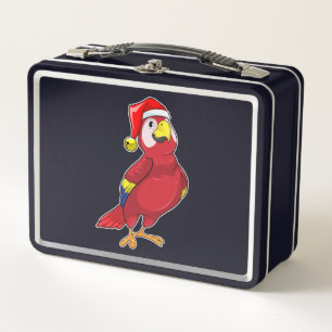 Lunch Box Perroquet avec chapeau de Père Noël