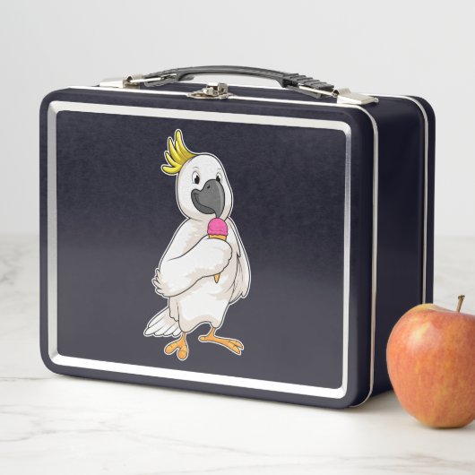 Lunch Box Perroquet avec crème glacée gaufre (En situation)