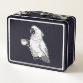 Lunch Box Perroquet avec tasse de café (Dos)