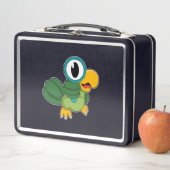 Lunch Box Perroquet avec verre de nivellement (En situation)