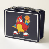 Lunch Box Perroquet comme joueur de basket-ball avec basket- (Dos)