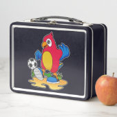 Lunch Box Perroquet comme joueur de football avec Soccer (En situation)