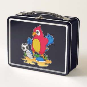Lunch Box Perroquet comme joueur de football avec Soccer