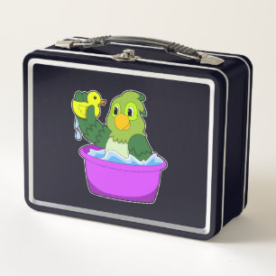 Lunch Box Perroquet dans la baignoire avec canard