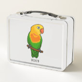 Lunch Box Perroquet de caricature mignon lovebird (Dos)