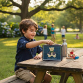 Lunch Box personalized Bear cute modern