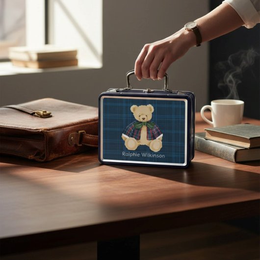 Lunch Box personalized Bear cute modern