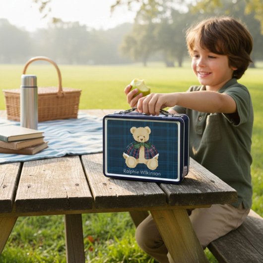 Lunch Box personalized Bear cute modern