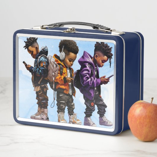 Lunch Box Personalized Boys (En situation)