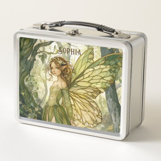 Lunch Box Personalized Enchanted Forest Fairy (Devant)