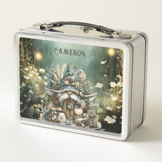 Lunch Box Personalized Enchanted Forest Gnome (Dos)