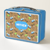 Lunch Box Personalized Kids Construction Vehicles  (Devant)