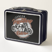 Lunch Box Personalized Motorcycle Legendary Rider Biker (Devant)