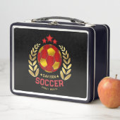 Lunch Box Personalized Soccer Emblem (En situation)